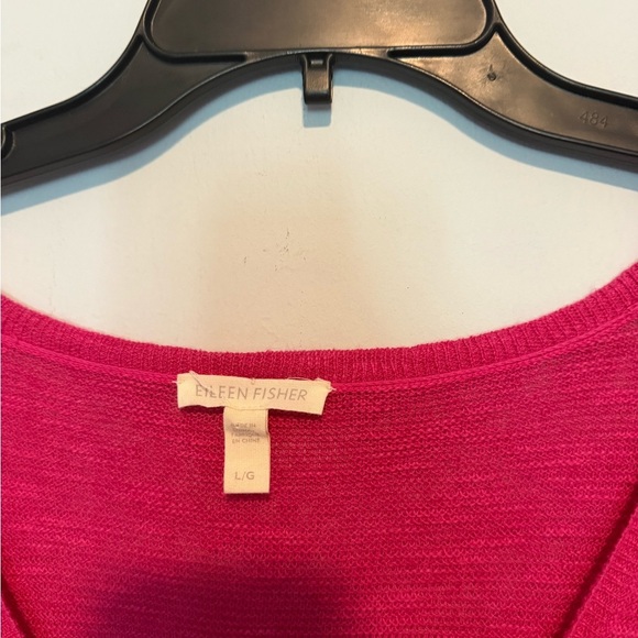 Eileen Fisher Womens Pink Linen/Cotton Tunic/Cover Up Size Large - Picture 2 of 5